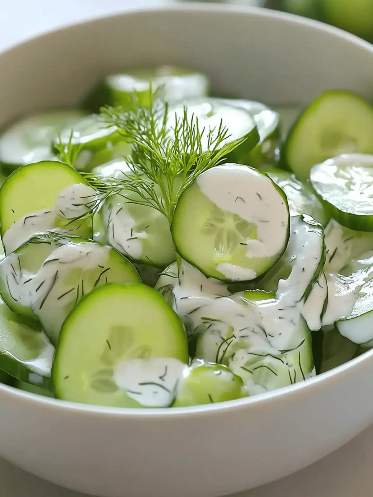 Dill Cucumber Salad with Miracle Whip