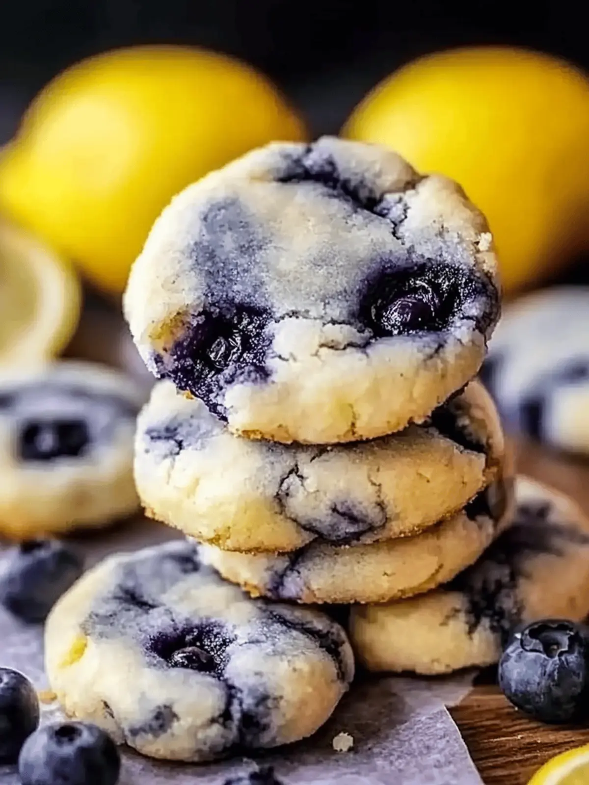 Lemon Blueberry Cheesecake Cookies