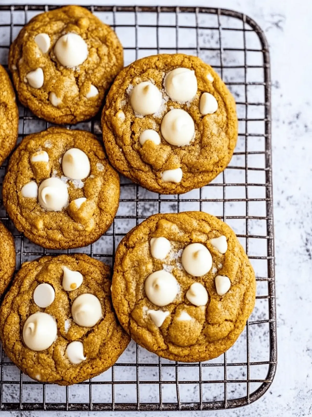 White Chocolate Chip Pumpkin Cookies