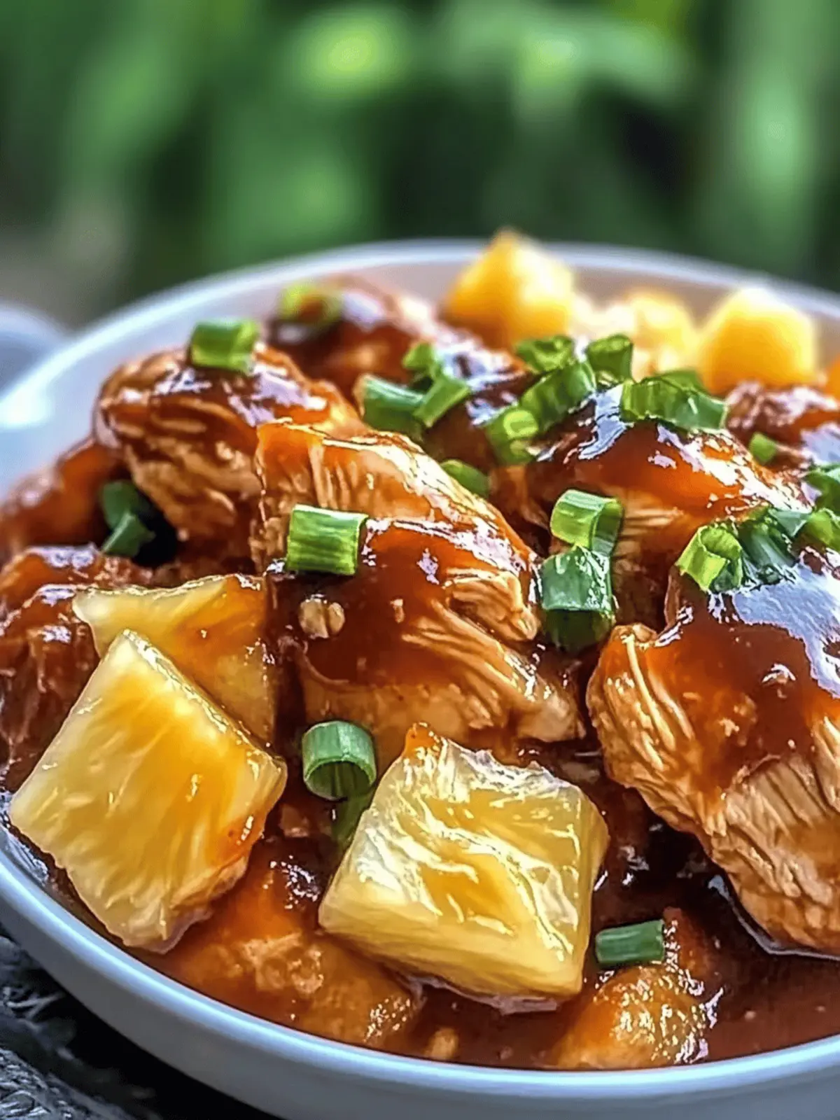 Crockpot Pineapple BBQ Chicken