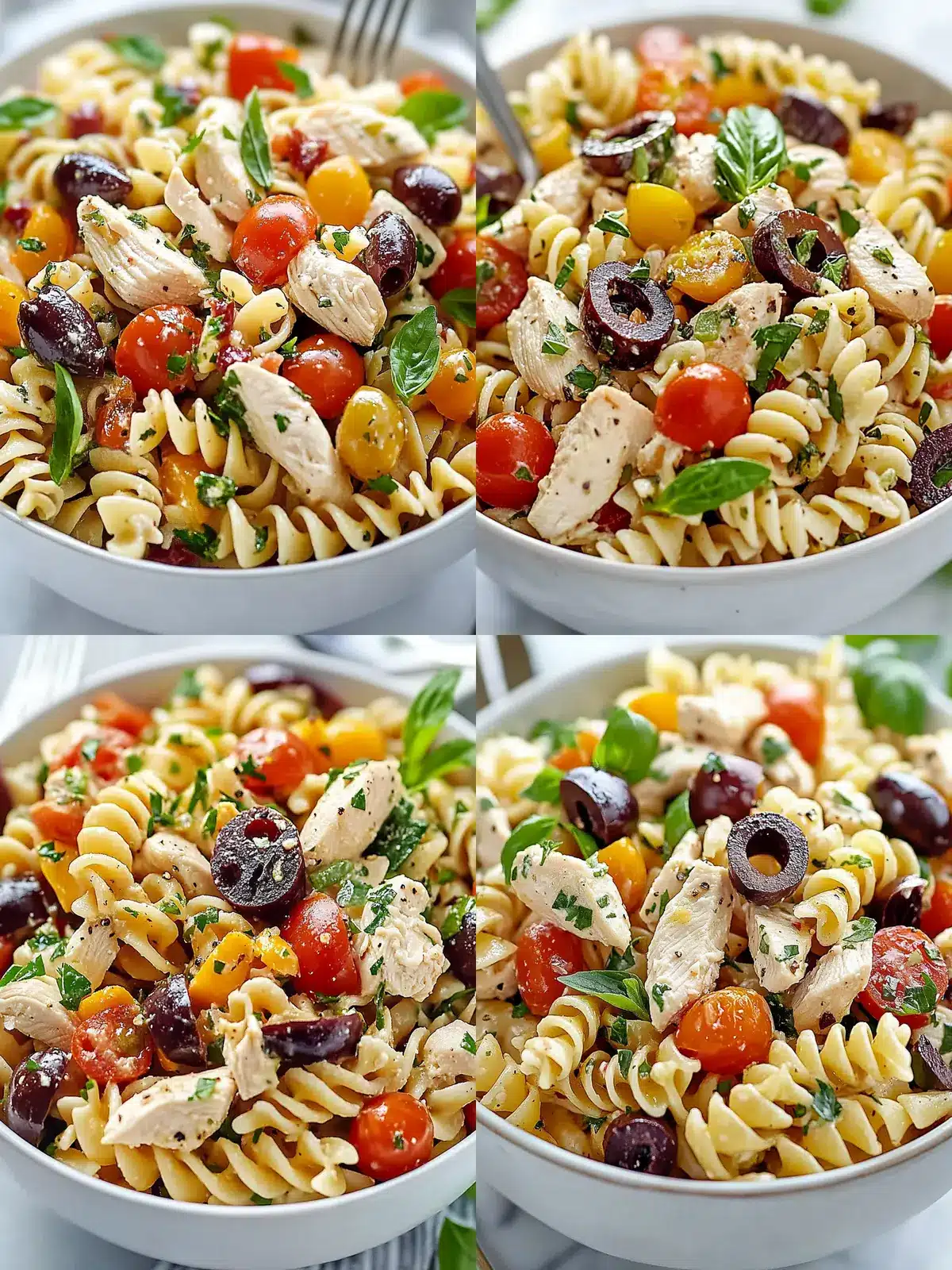 Mediterranean Chicken Pasta Salad