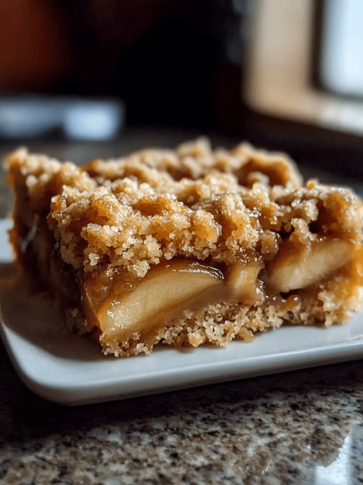 Salted Caramel Apple Crumble Bars Fall