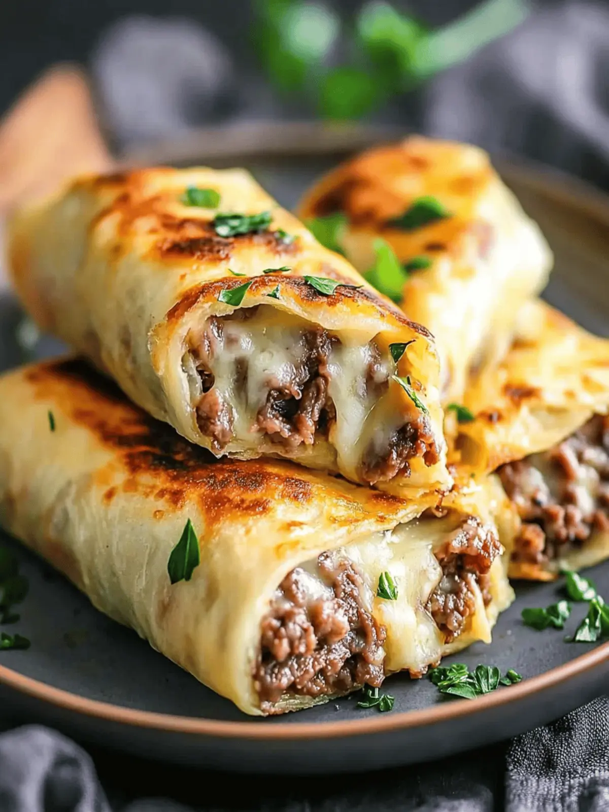 Keto Philly Cheesesteak Rolls