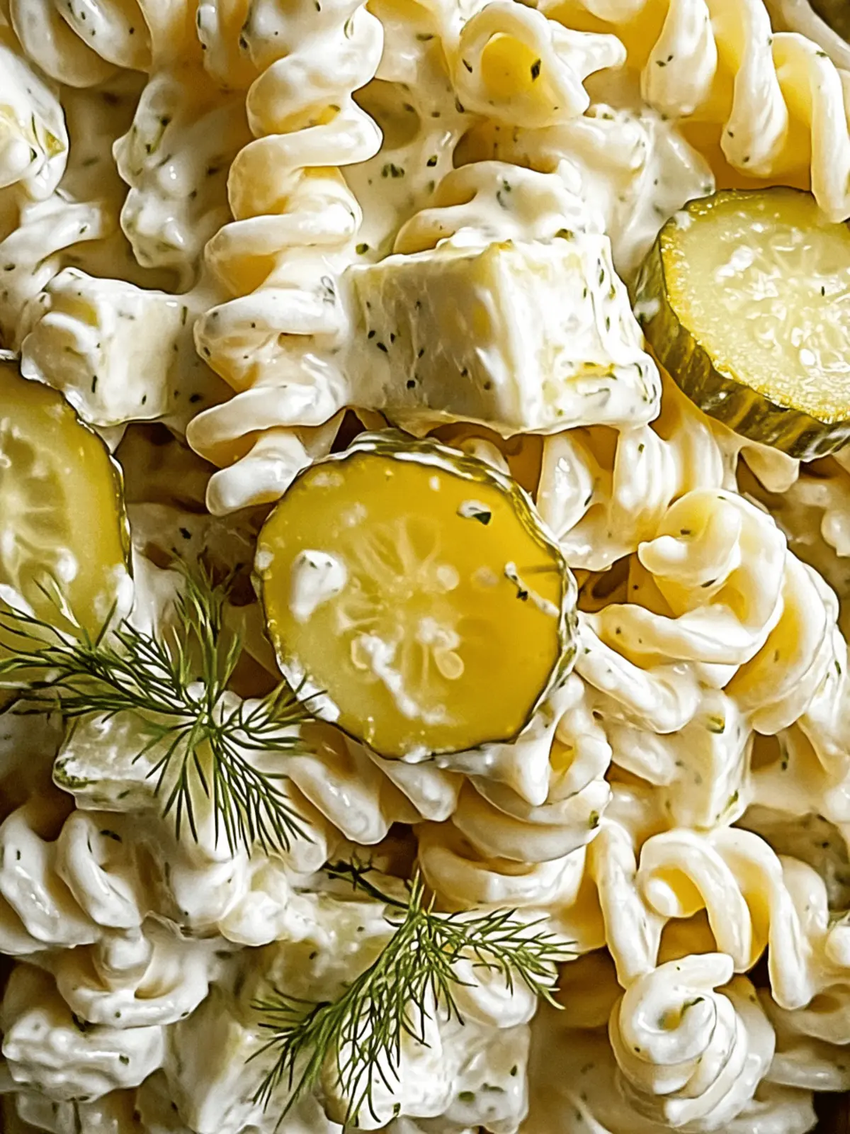 Dill Pickle Pasta Salad