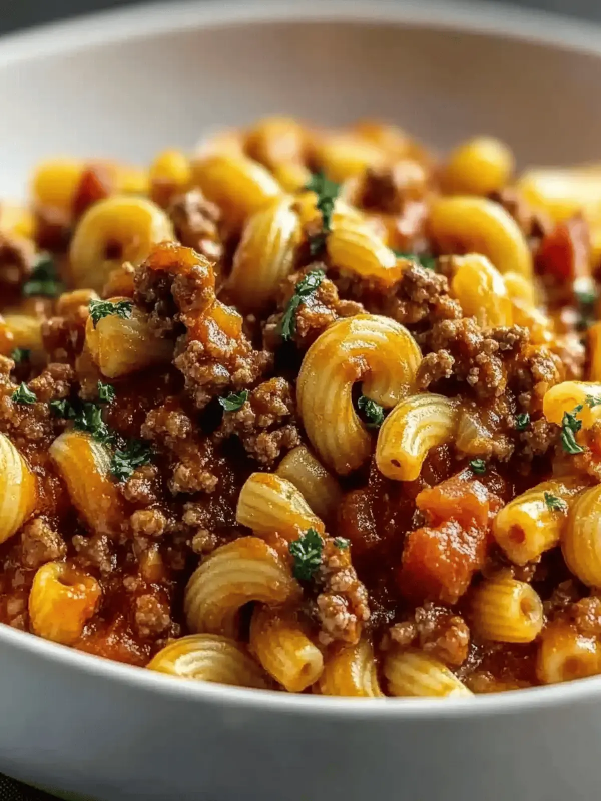 Goulash with Ground Beef and Pasta