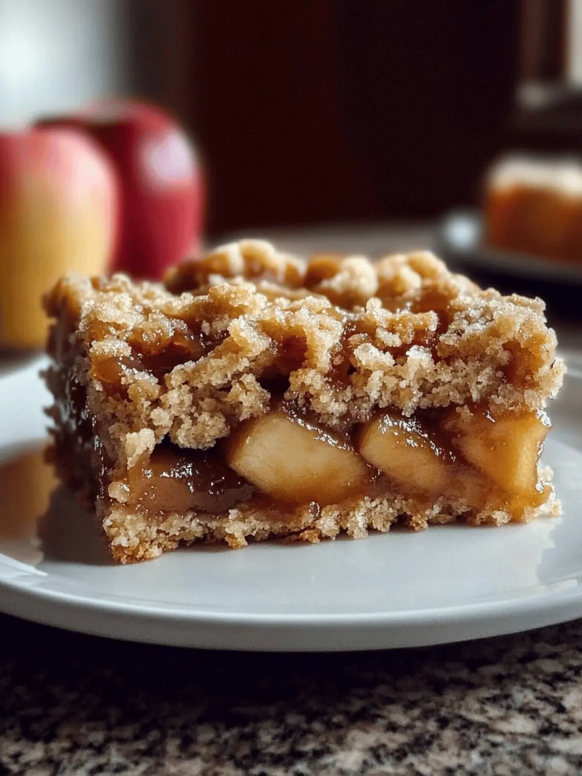 Salted Caramel Apple Crumble Bars Fall