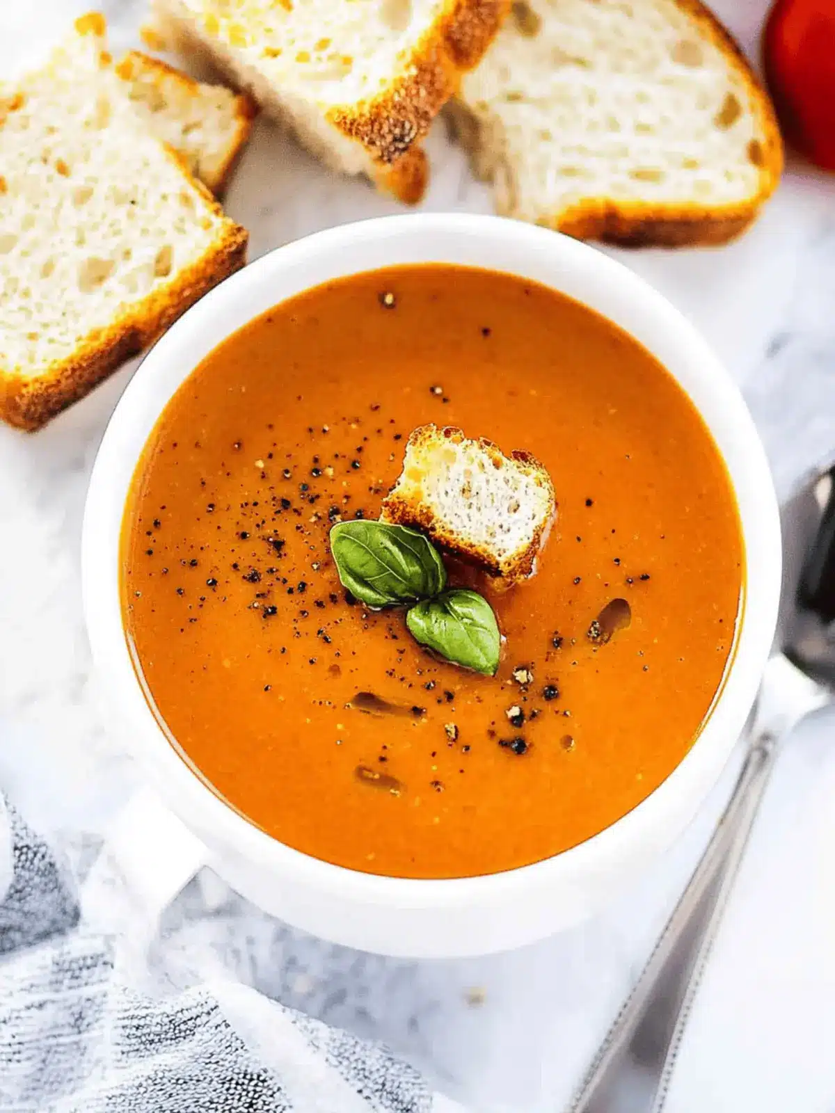 Roasted Tomato Basil Soup