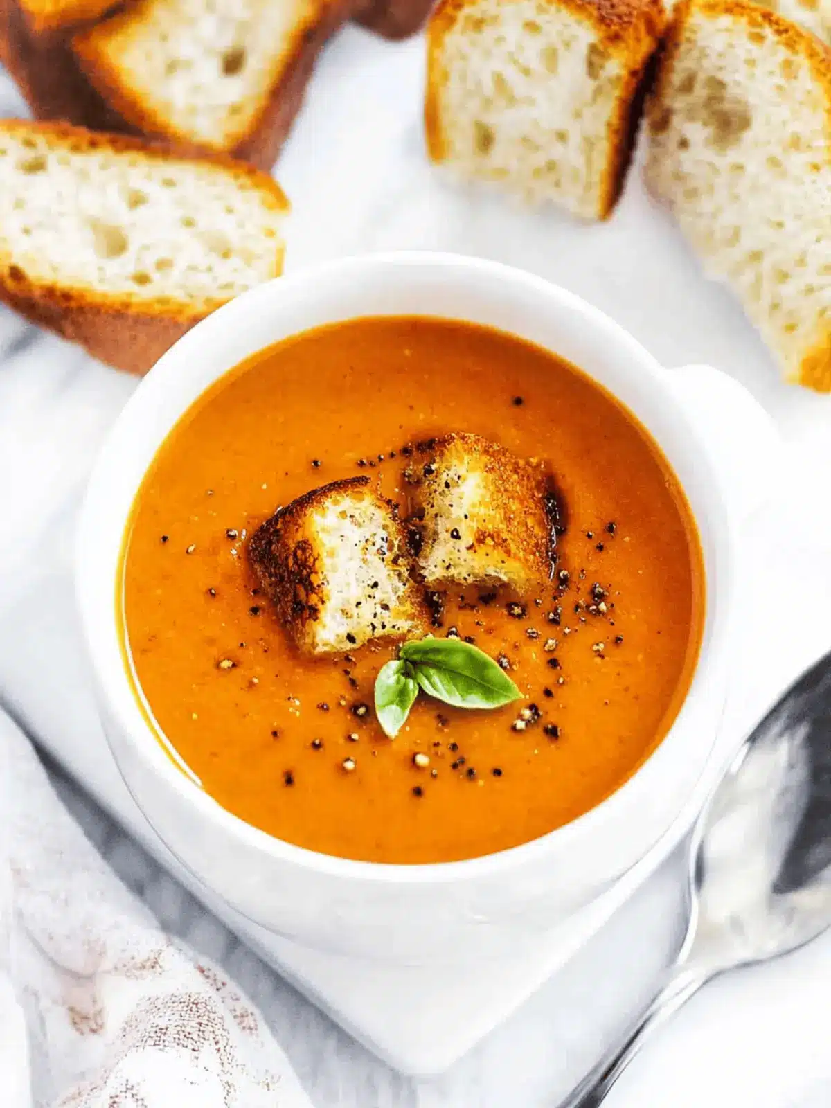 Roasted Tomato Basil Soup