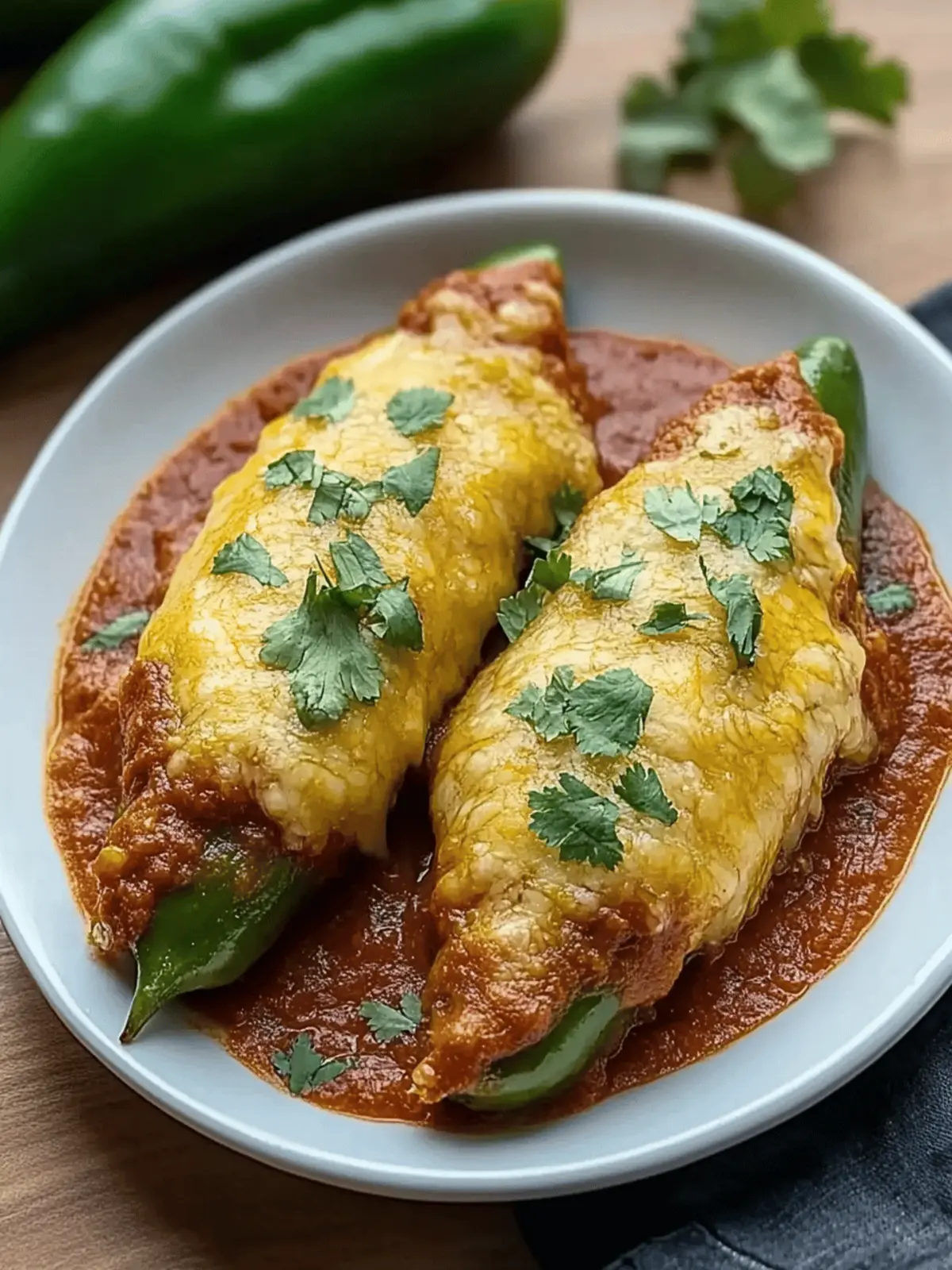 Cheesy Hatch Chile Rellenos