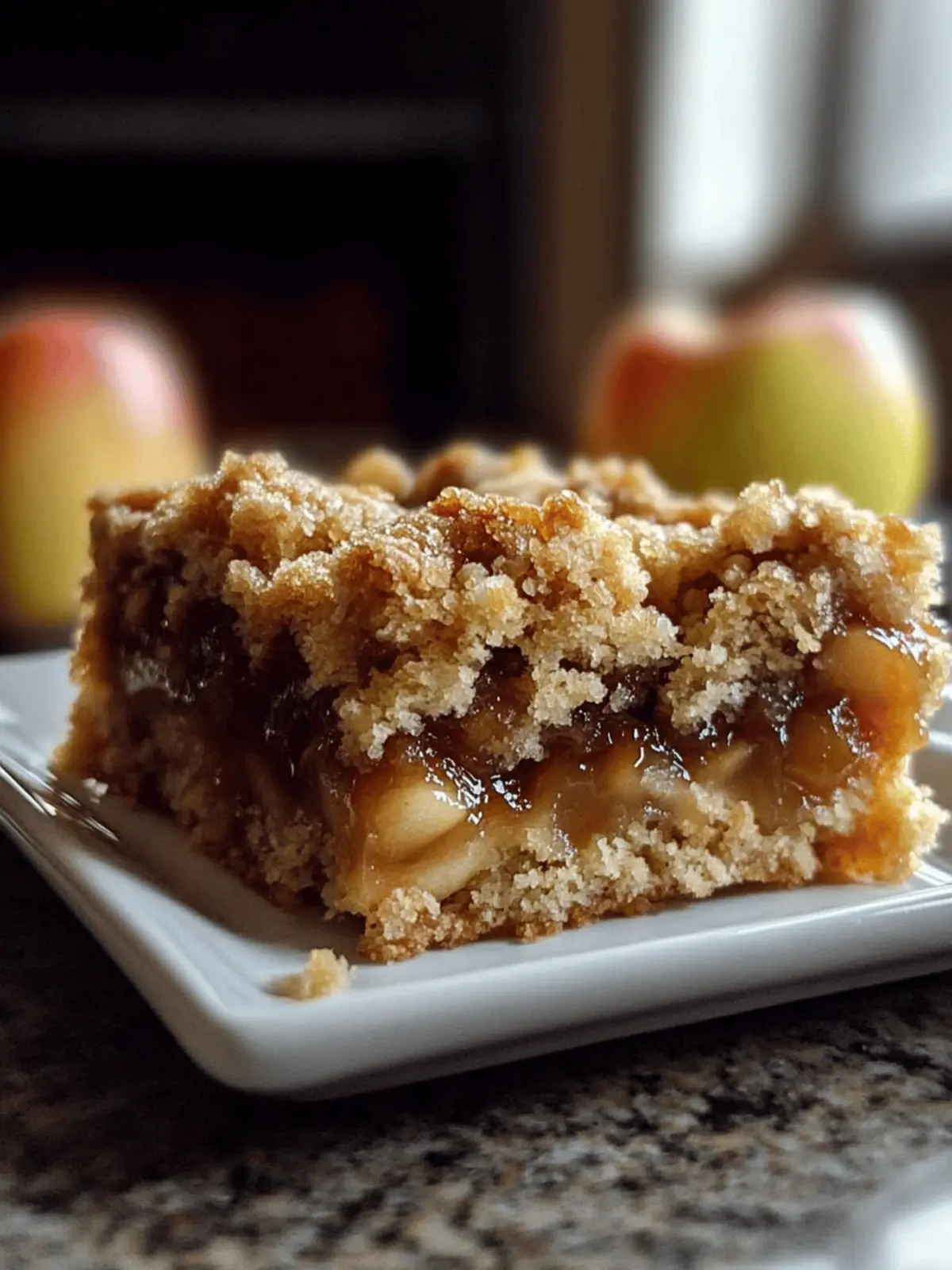 Salted Caramel Apple Crumble Bars Fall