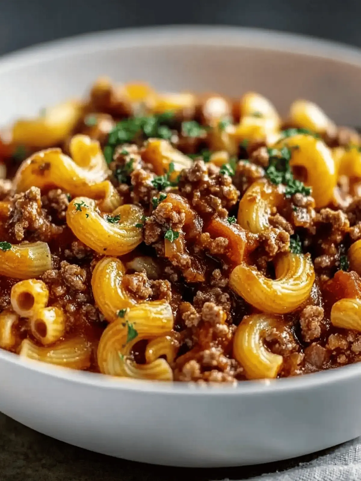 Goulash with Ground Beef and Pasta