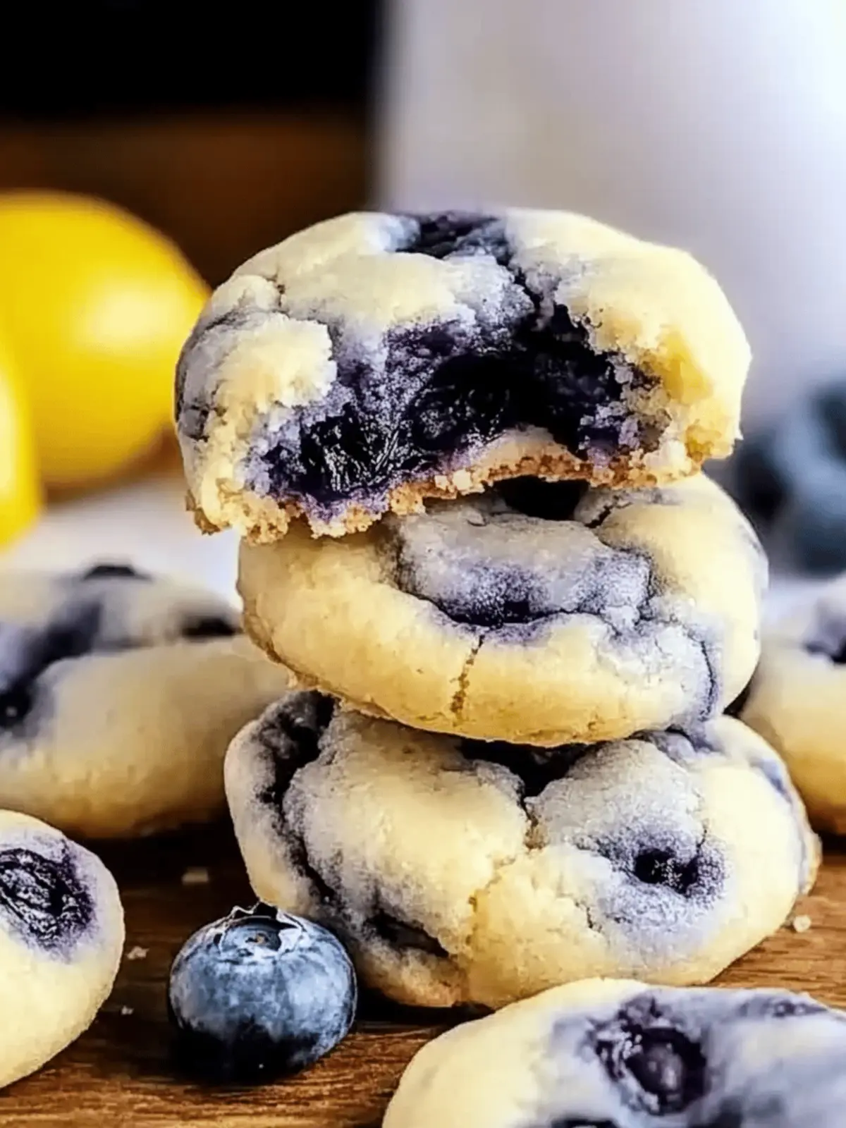 Lemon Blueberry Cheesecake Cookies