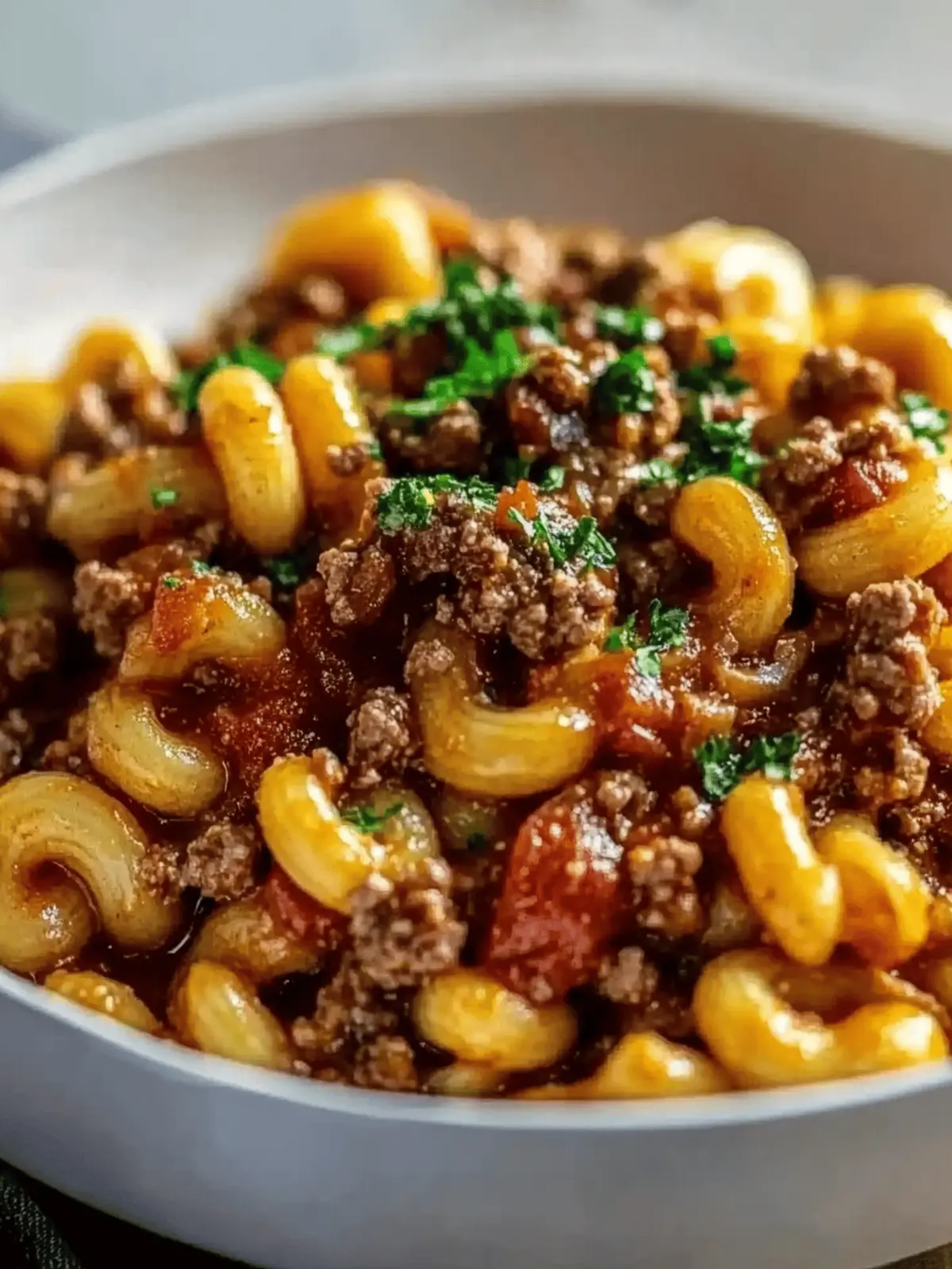 Goulash with Ground Beef and Pasta