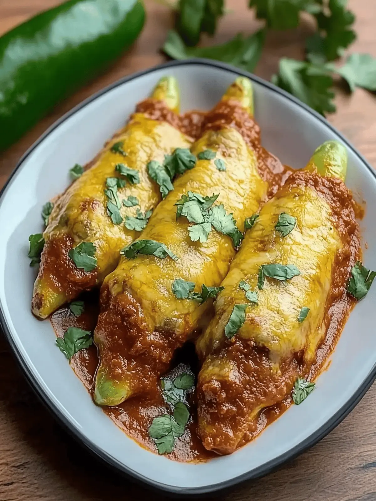 Cheesy Hatch Chile Rellenos
