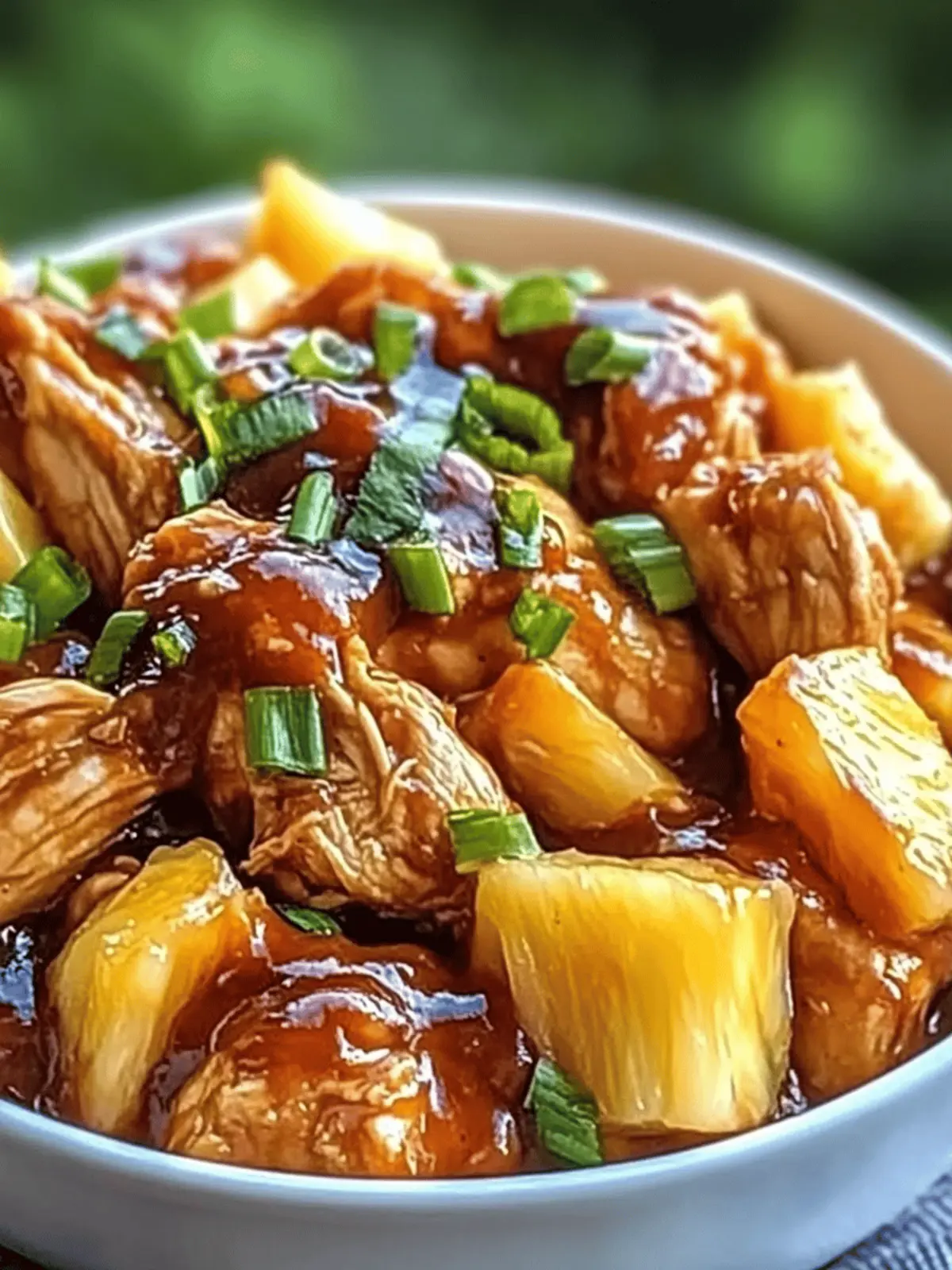 Crockpot Pineapple BBQ Chicken
