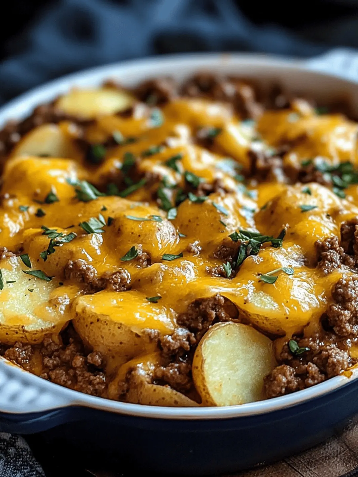 Cheesy Ground Beef and Potatoes