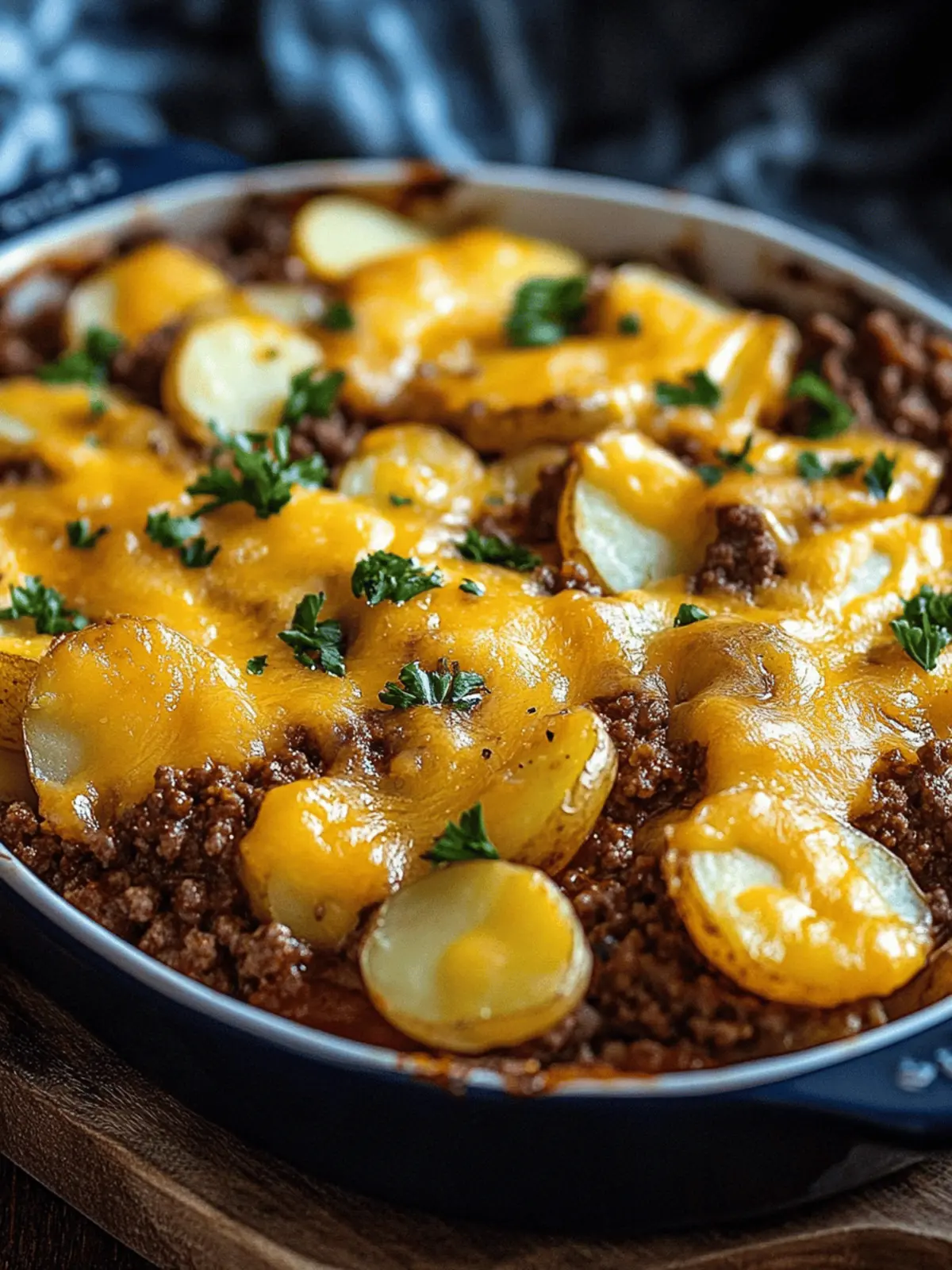 Cheesy Ground Beef and Potatoes