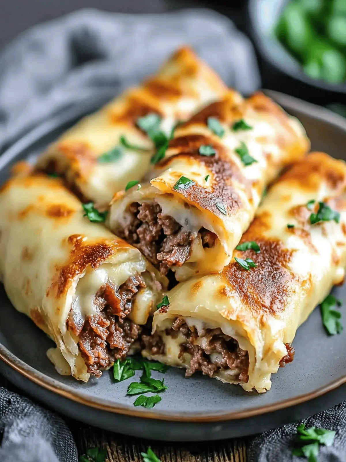 Keto Philly Cheesesteak Rolls