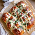Cheesy Stuffed Garlic Bread Rolls