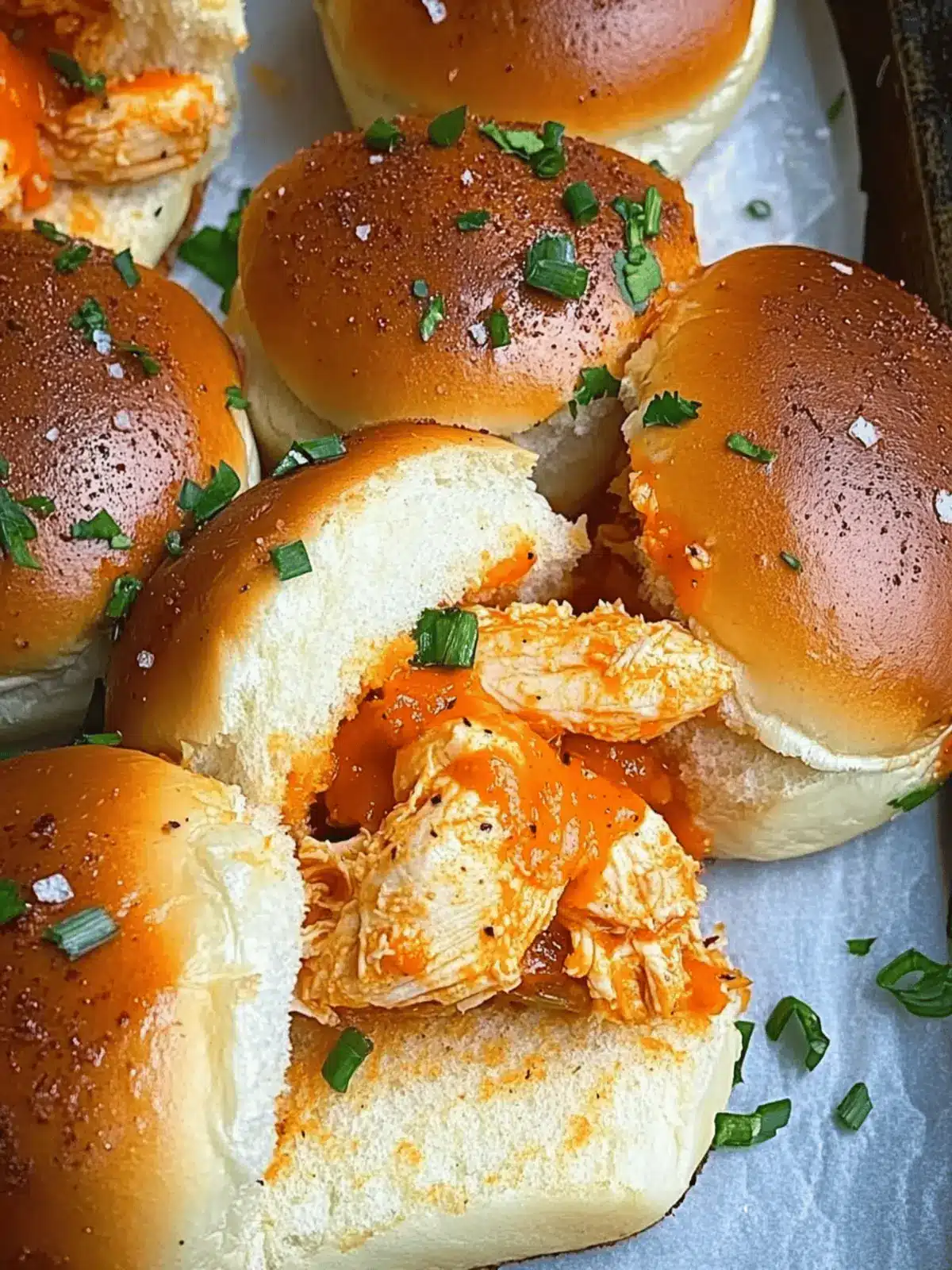 Spicy Buffalo Chicken Sliders