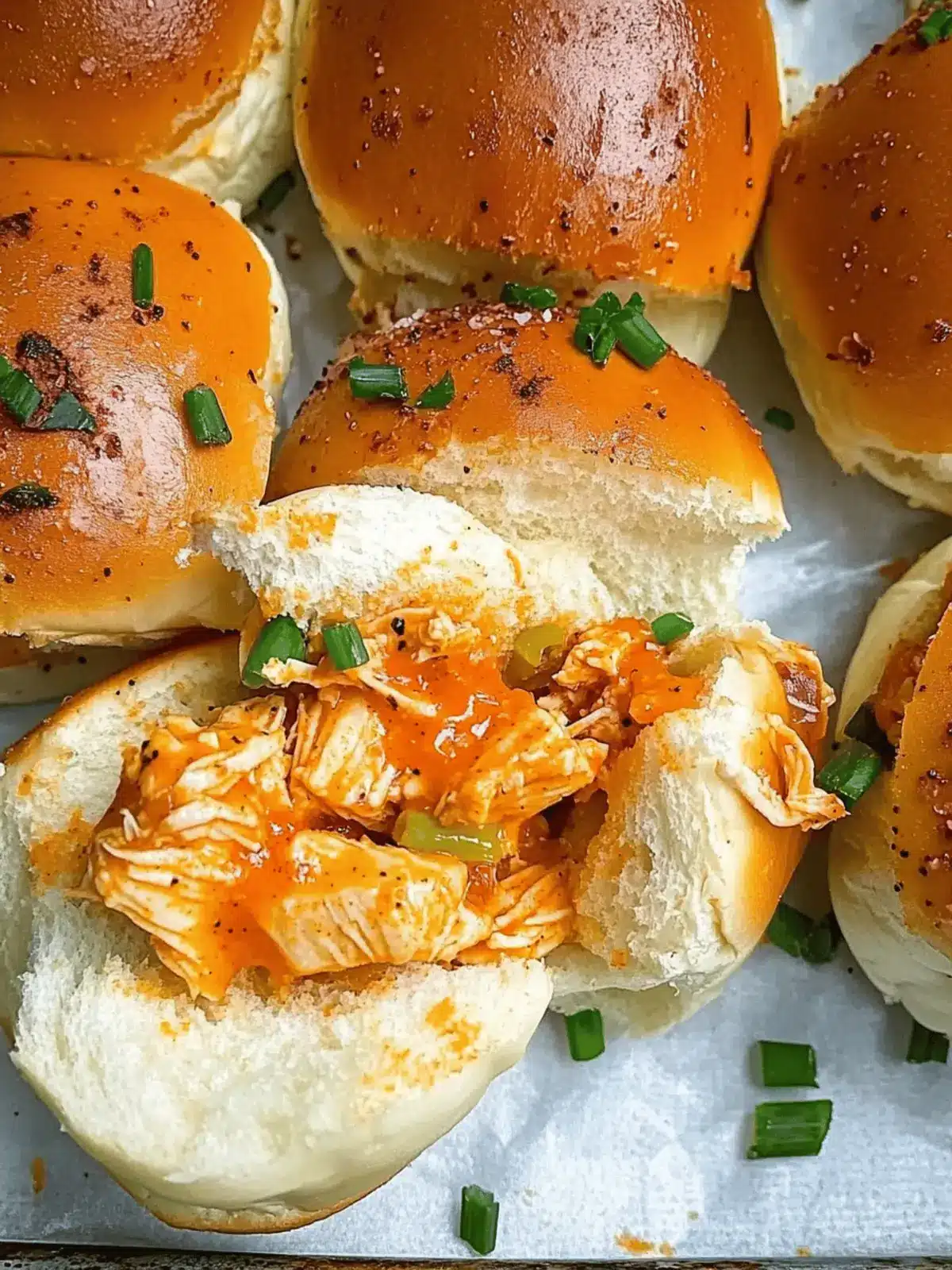 Spicy Buffalo Chicken Sliders