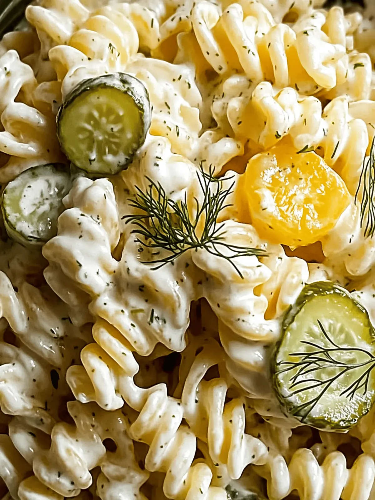 Dill Pickle Pasta Salad