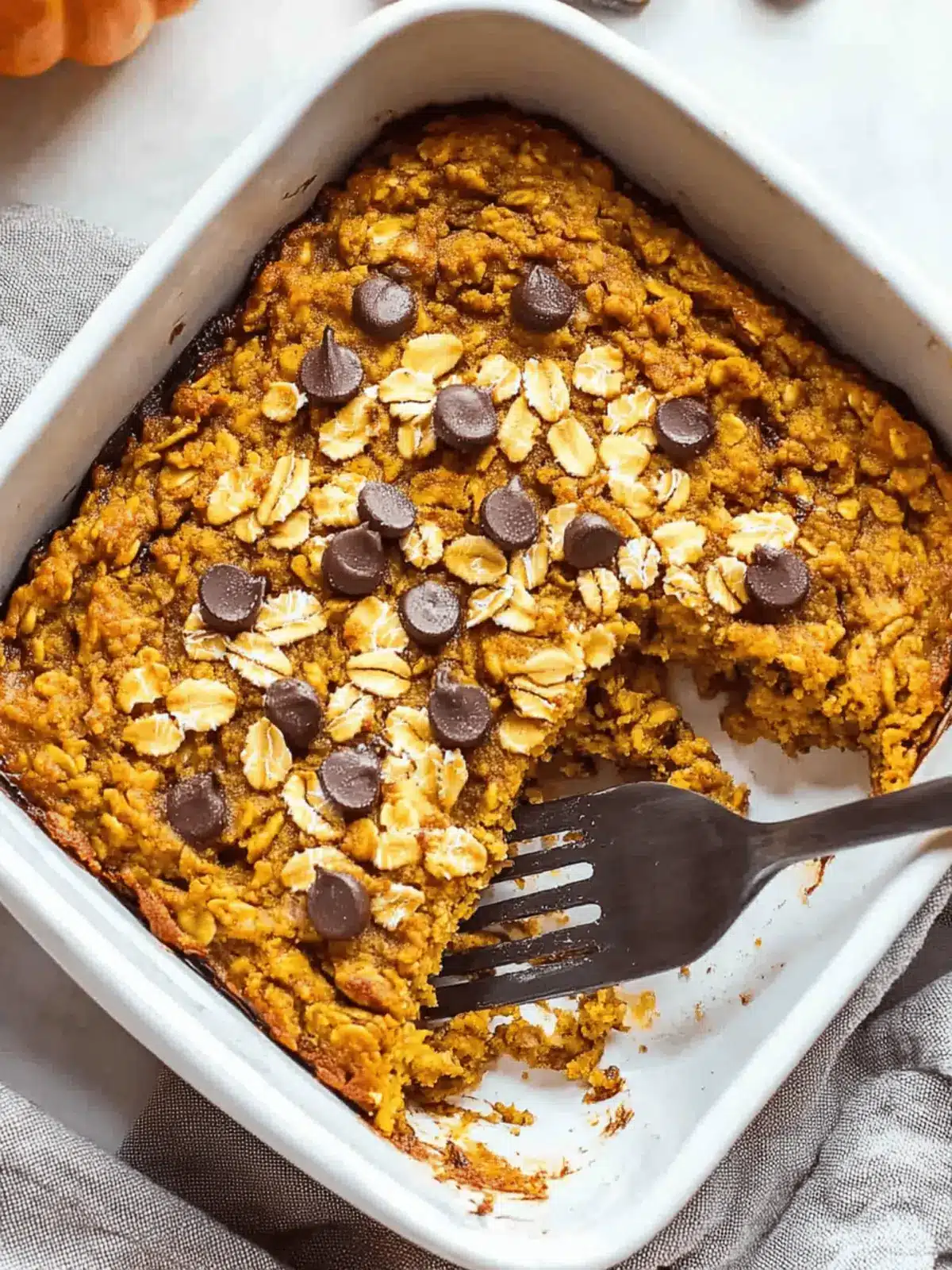 Pumpkin Baked Oatmeal