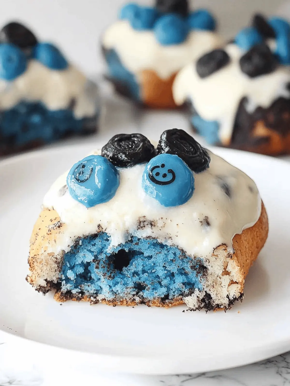 Cookie Monster Cinnamon Rolls: Sweet Fun for Everyone 3 Cookie Monster Cinnamon Rolls
