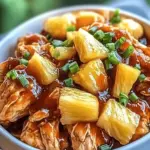 Crockpot Pineapple BBQ Chicken