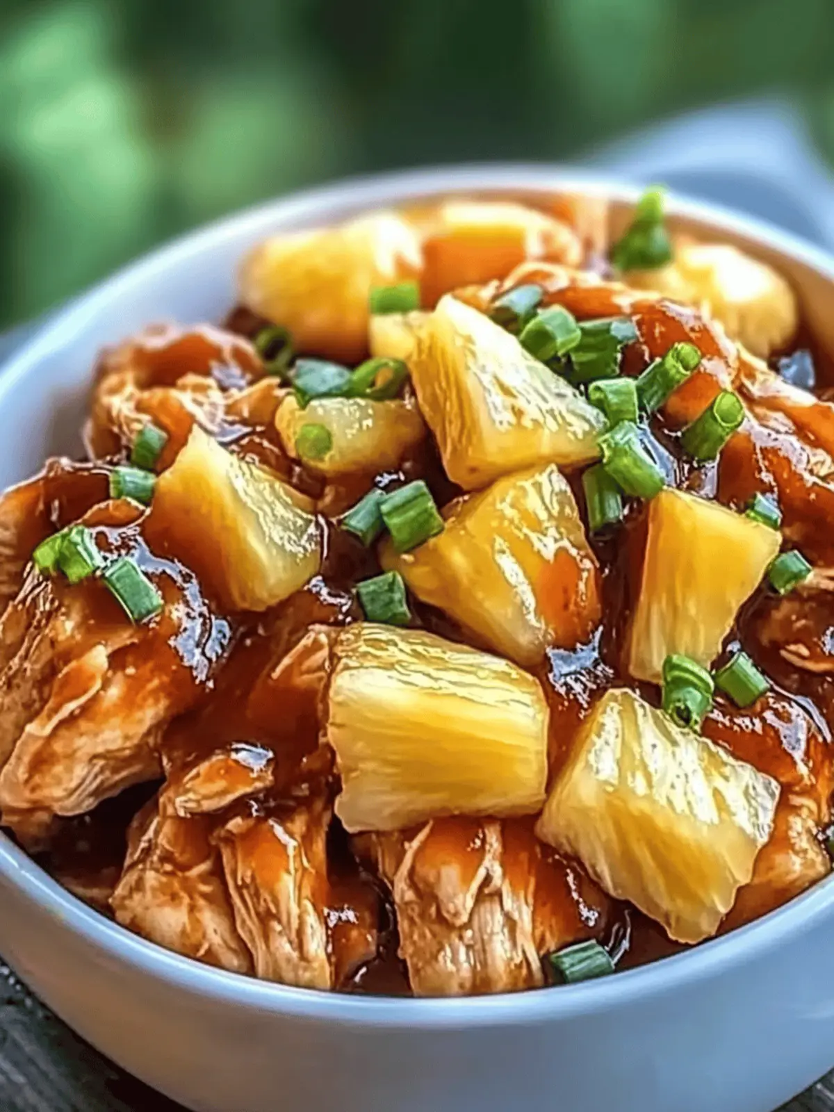 Crockpot Pineapple BBQ Chicken