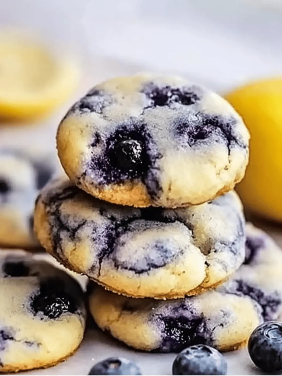 Lemon Blueberry Cheesecake Cookies