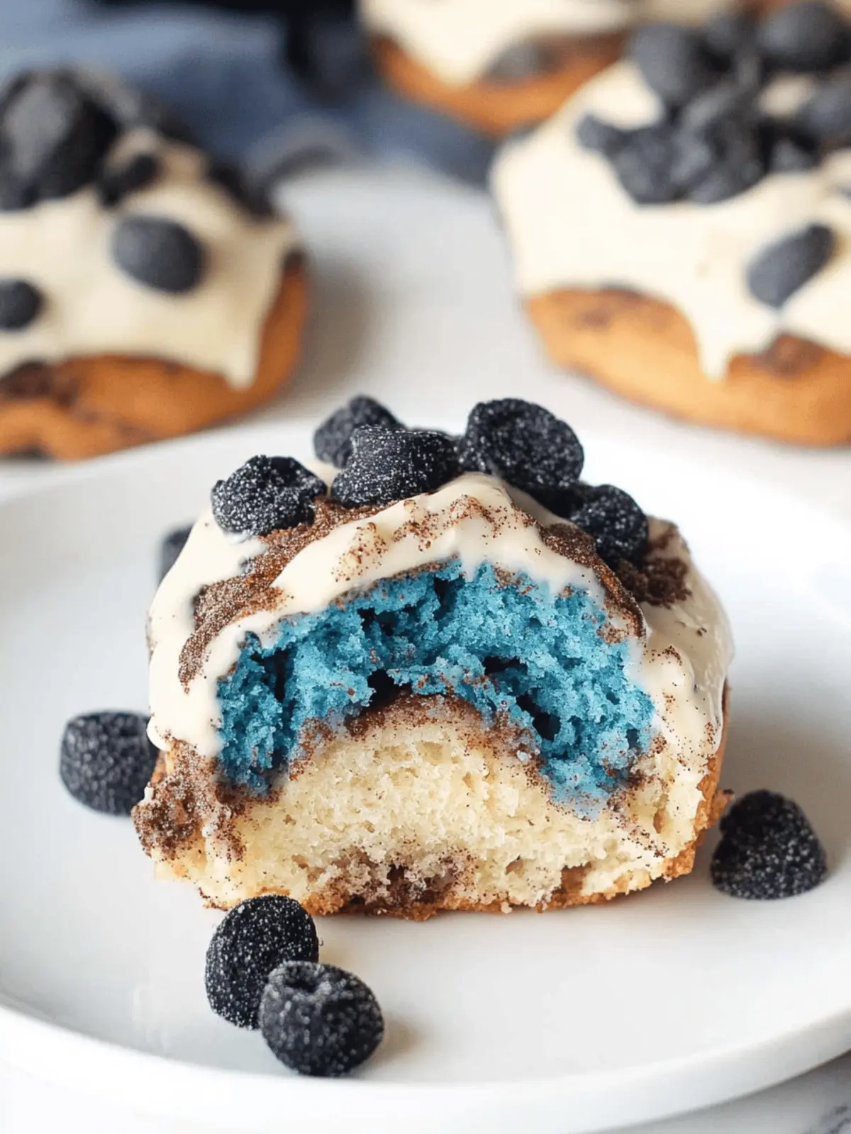Cookie Monster Cinnamon Rolls: Sweet Fun for Everyone 2 Cookie Monster Cinnamon Rolls