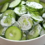 Dill Cucumber Salad with Miracle Whip