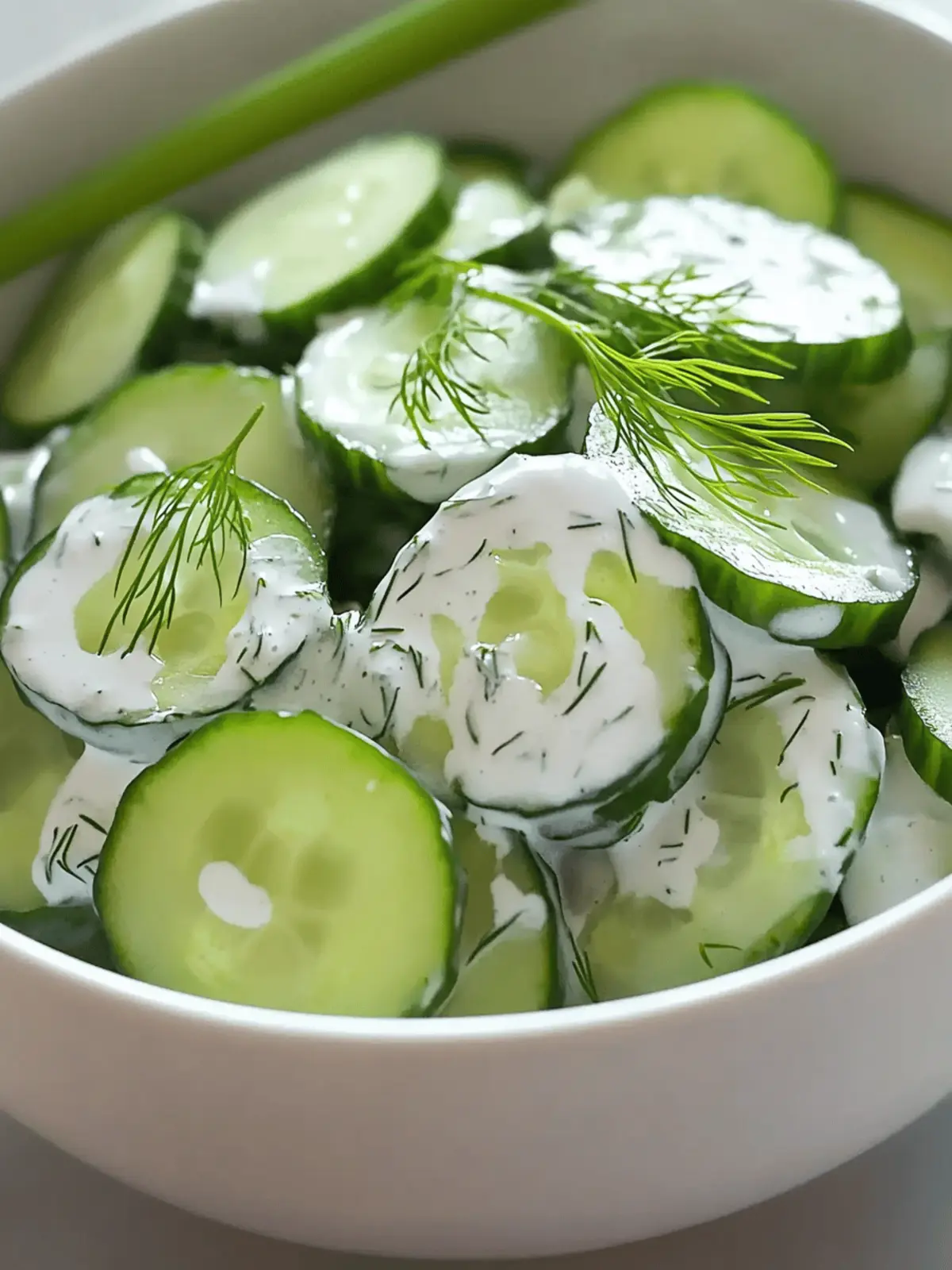 Dill Cucumber Salad with Miracle Whip