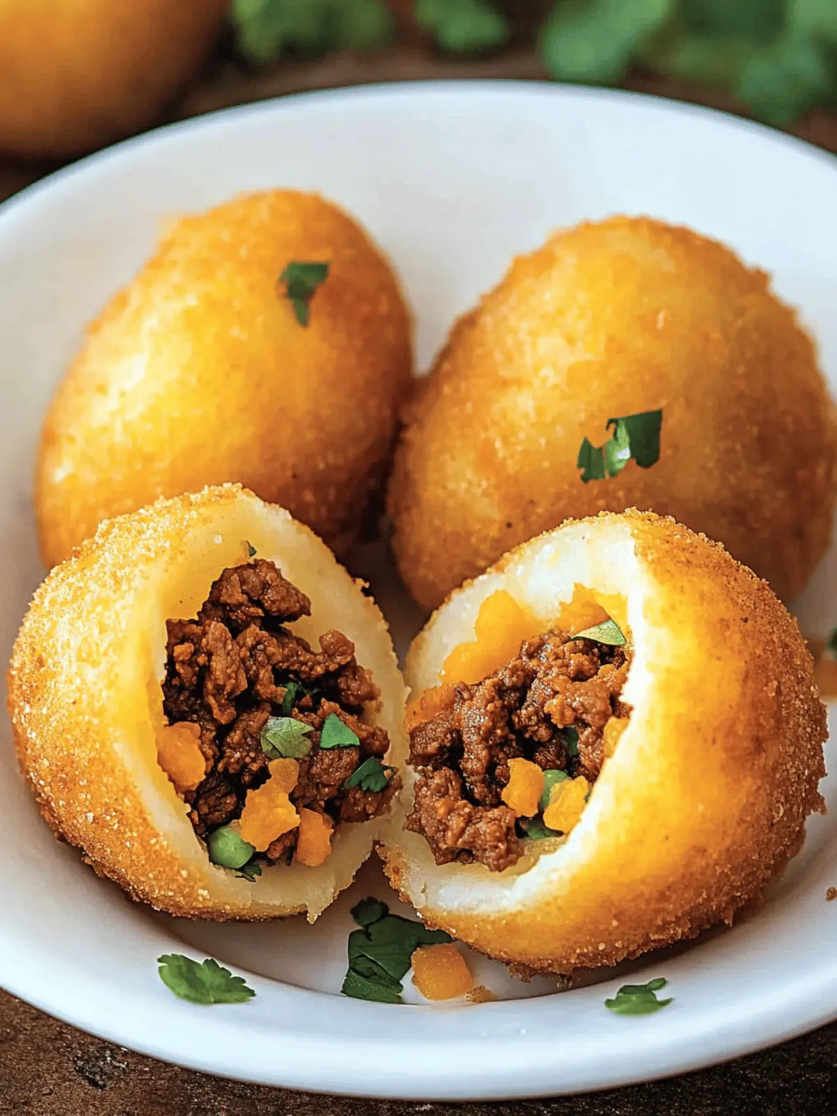 The Best Colombian Papas Rellenas (Beef Stuffed Potatoes)