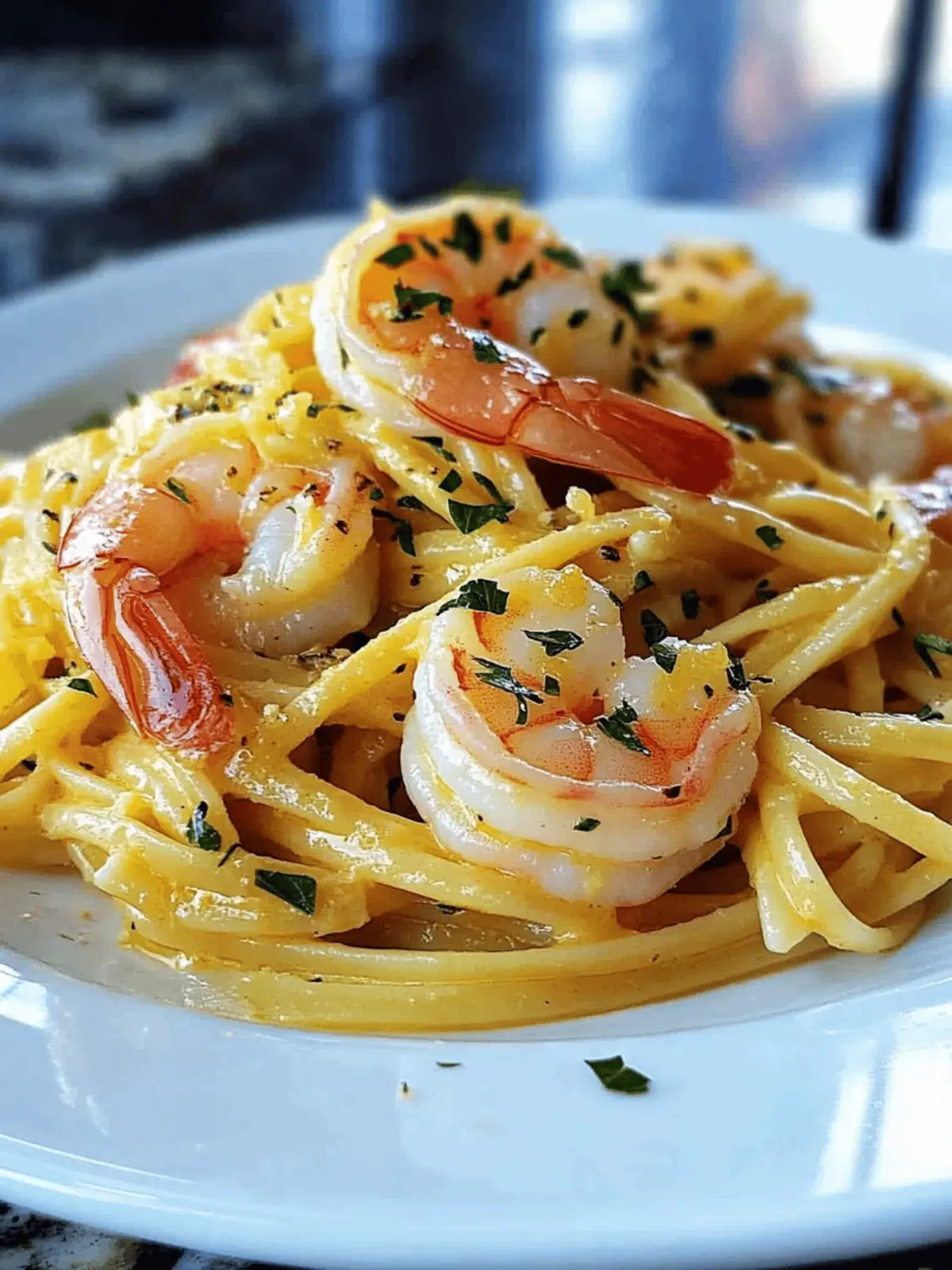 Superb Lemon Butter Shrimp Pasta
