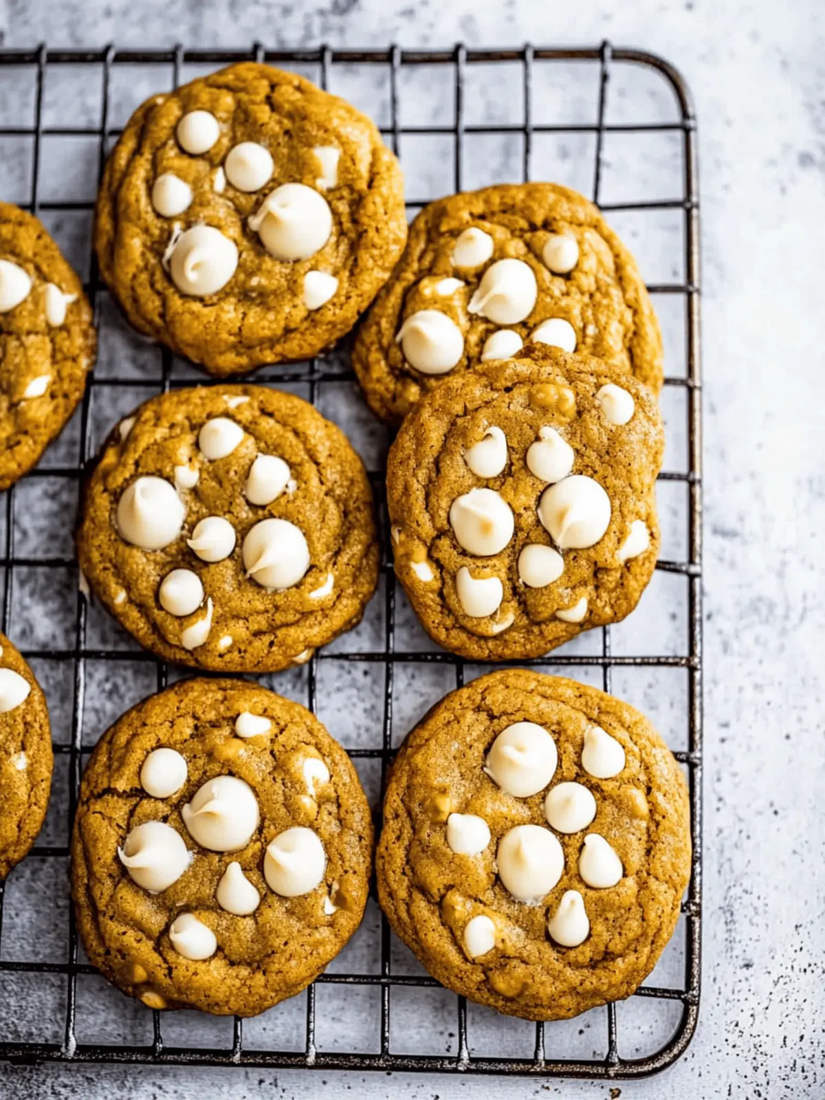 White Chocolate Chip Pumpkin Cookies