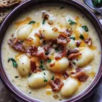 Bacon Cheddar Gnocchi Soup