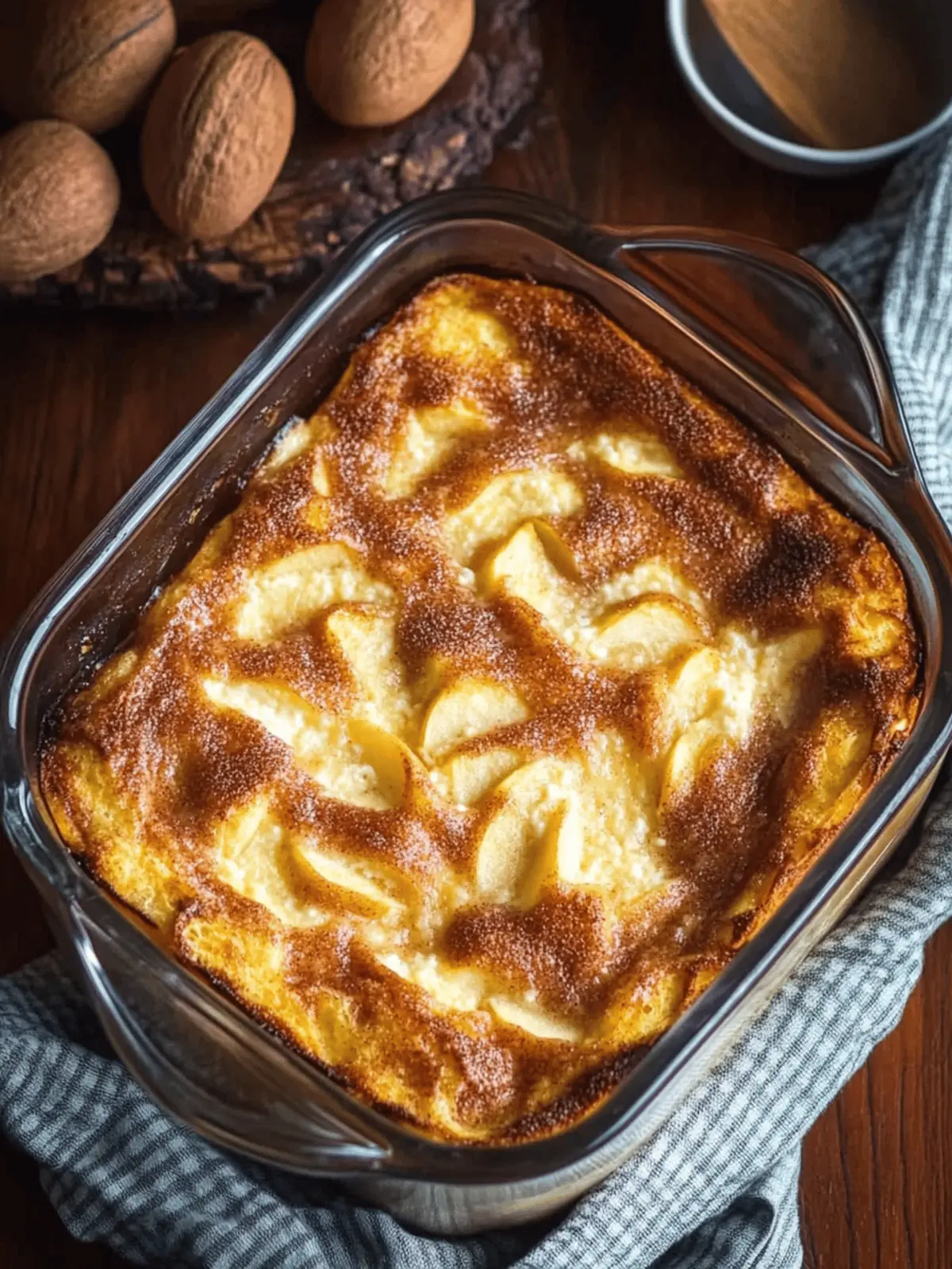 Apple Cinnamon Cottage Cheese Bake