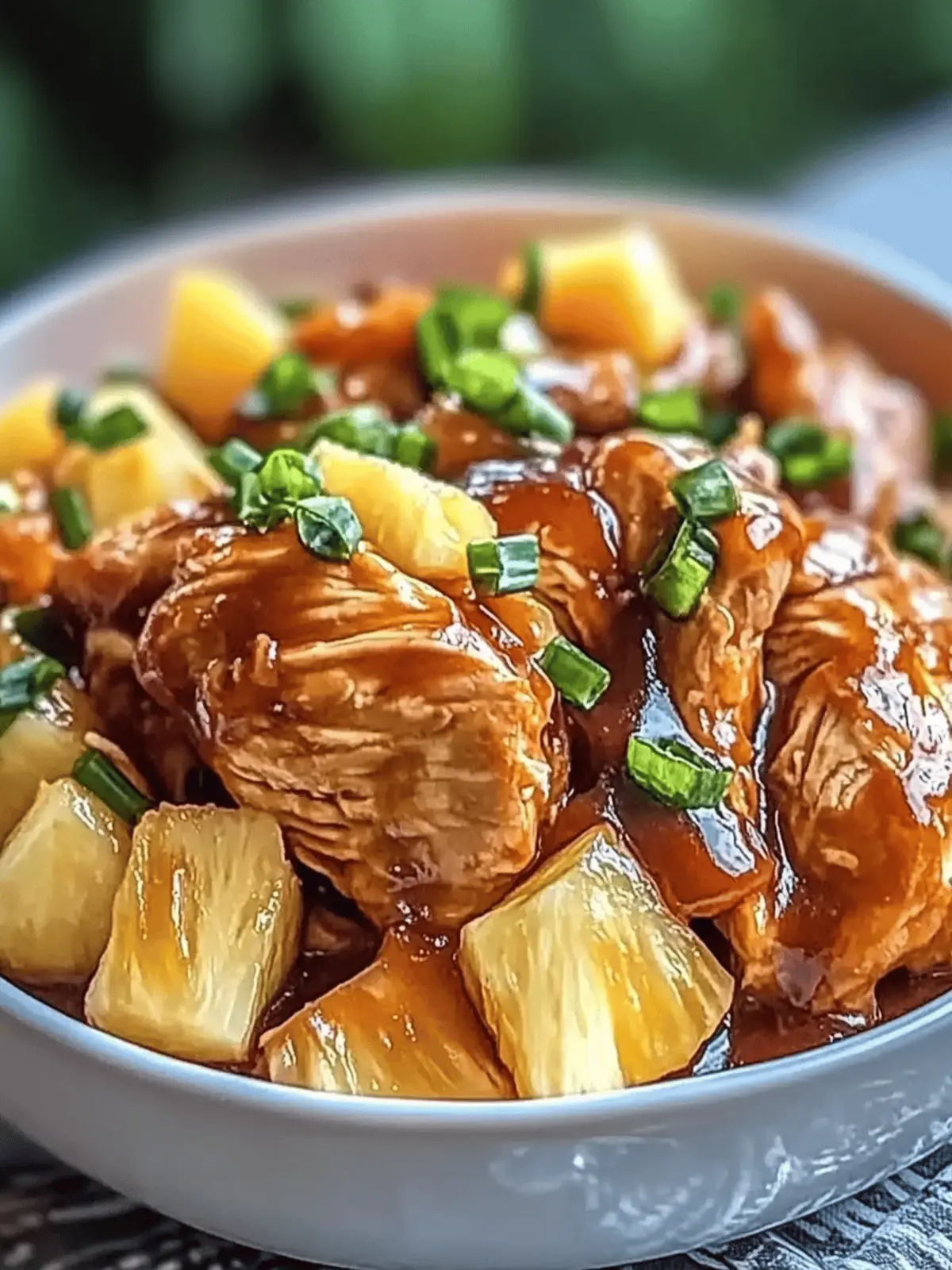 Crockpot Pineapple BBQ Chicken
