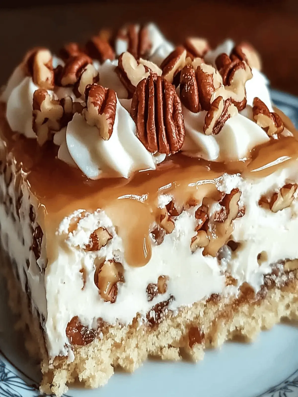 Butter Pecan Praline Poke Cake