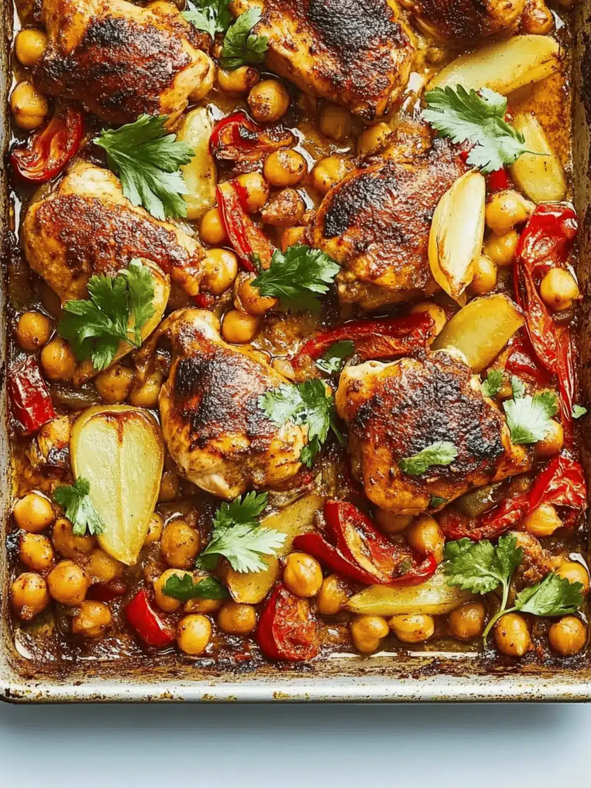 Chicken and Chickpea Tray Bake