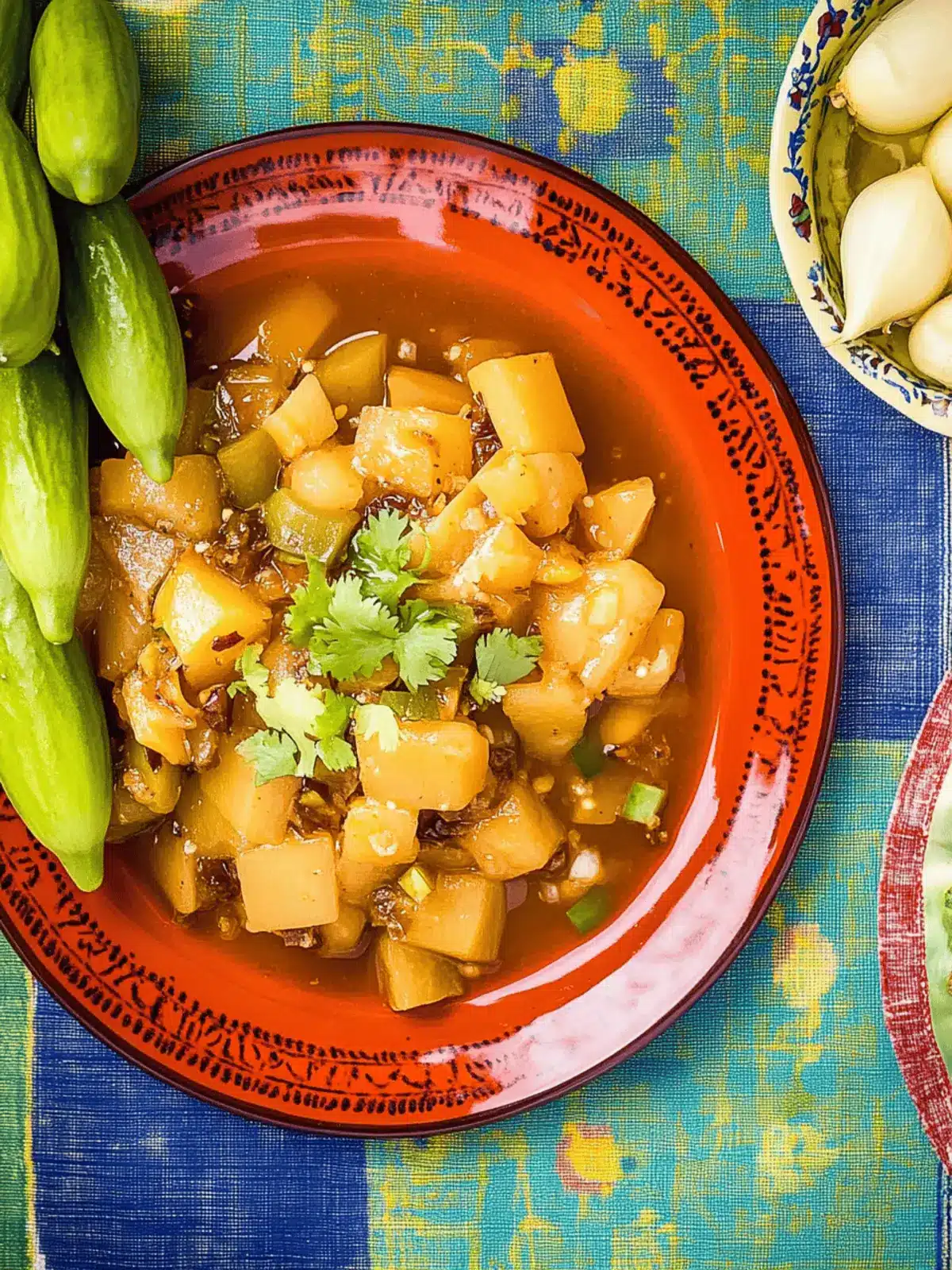 Chayote With Dried Green Chile