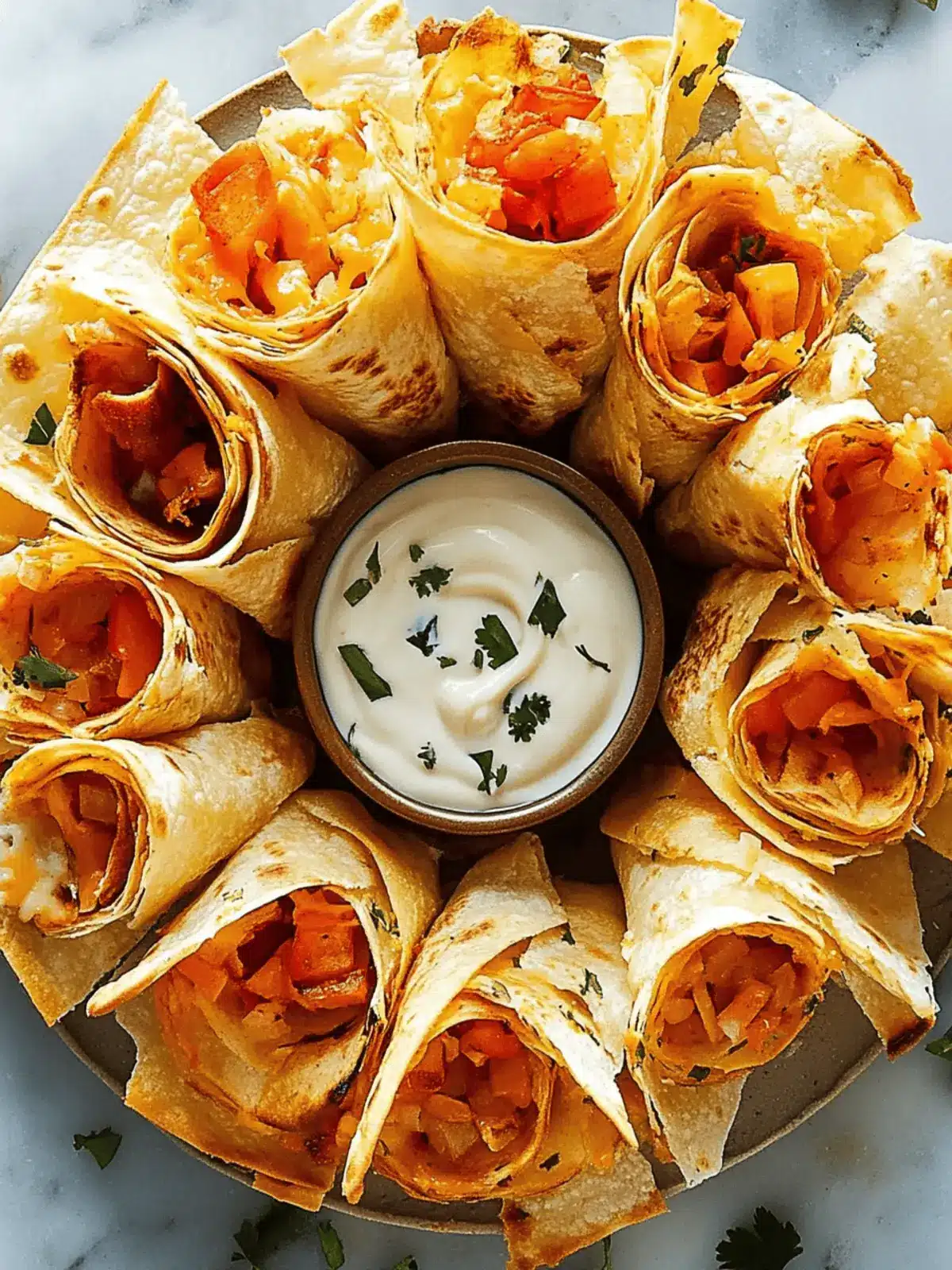 Blooming Quesadilla Ring