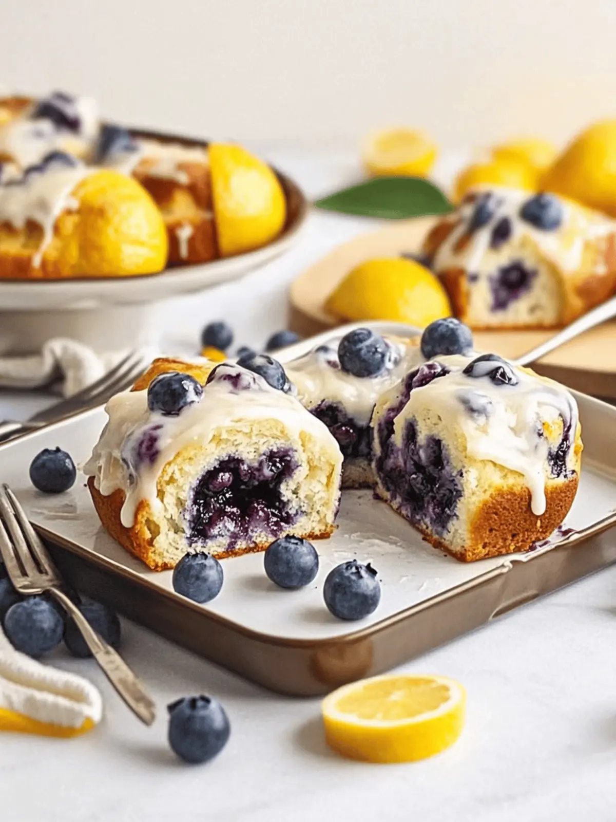 Lemon Blueberry Rolls