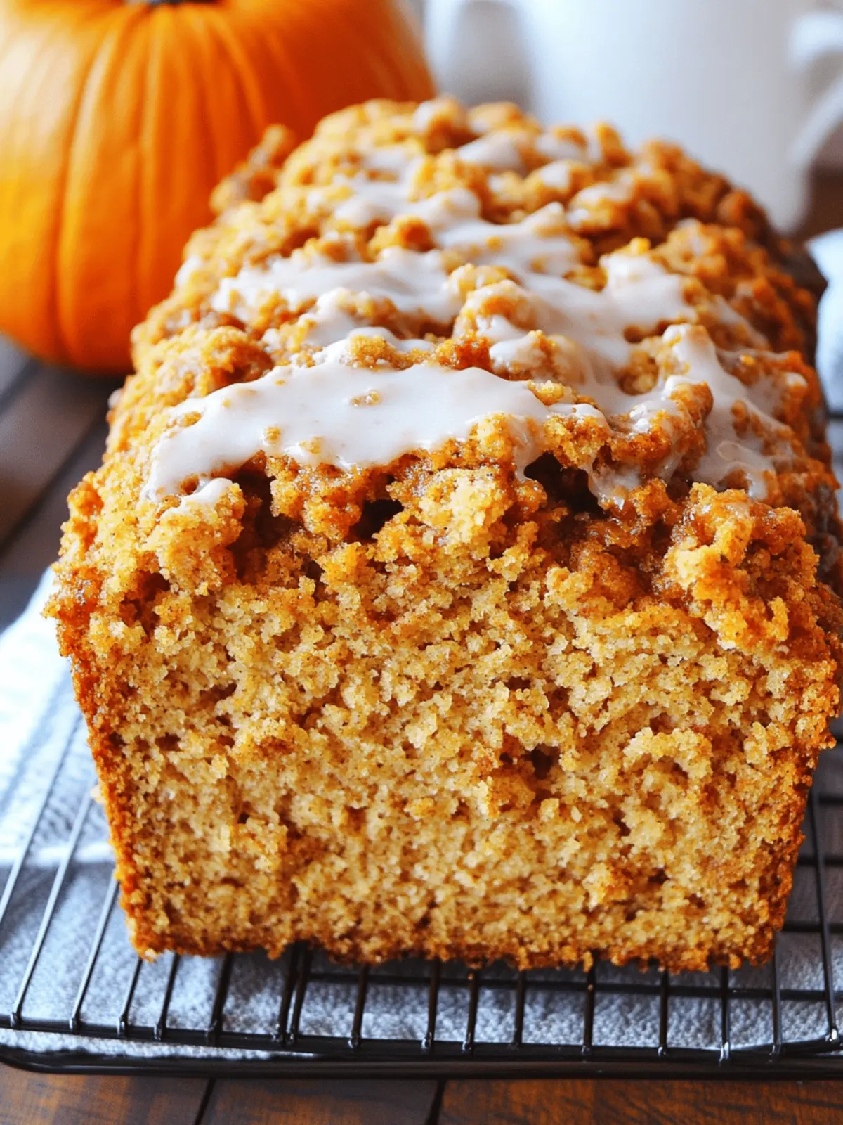 Pumpkin Streusel Bread