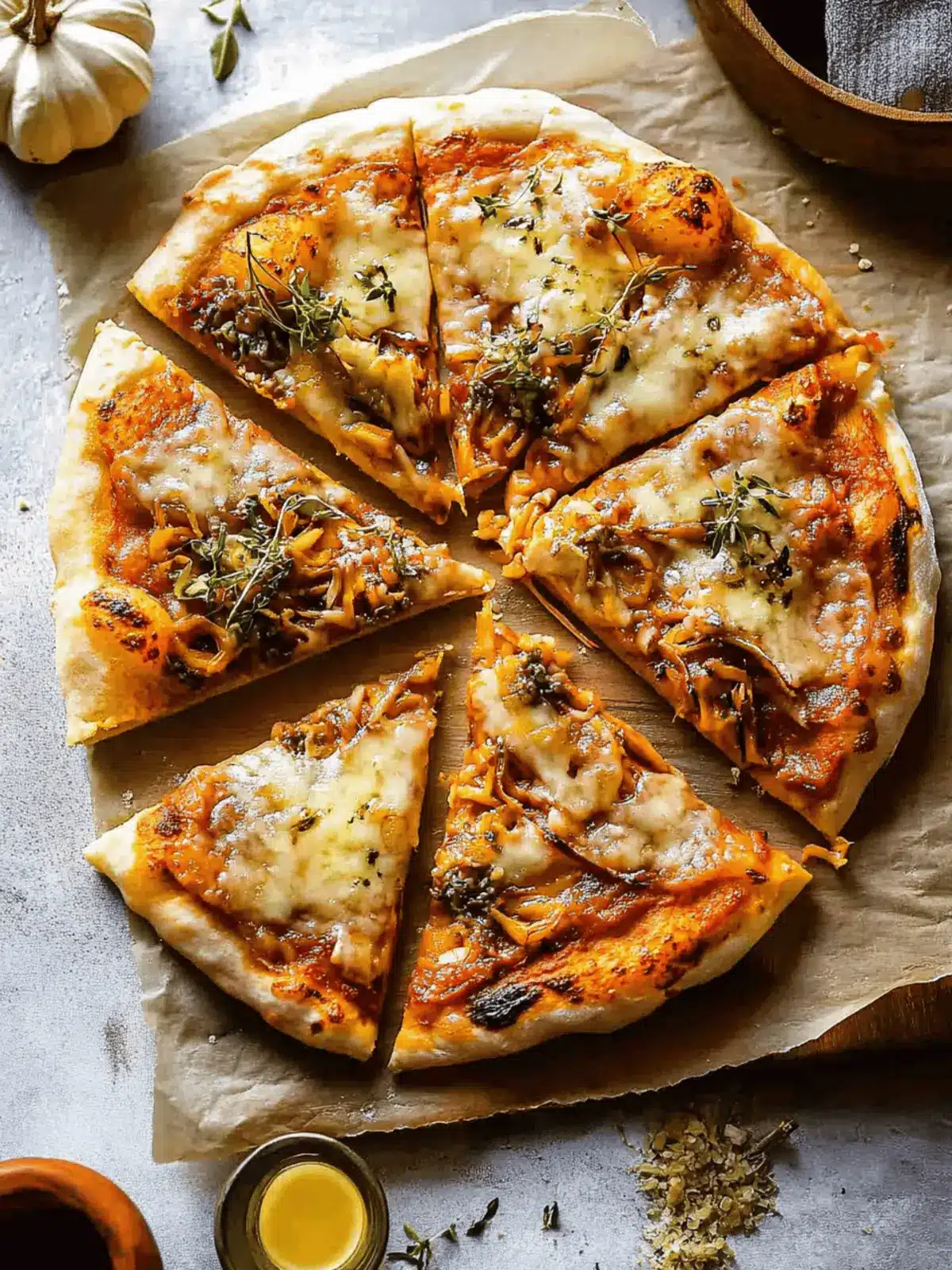 Pumpkin and Gouda Pizza