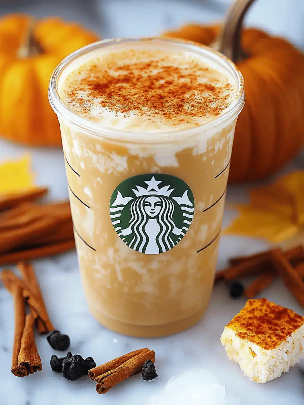 Iced Pumpkin Cream Chai Tea Latte {Starbucks Copycat}