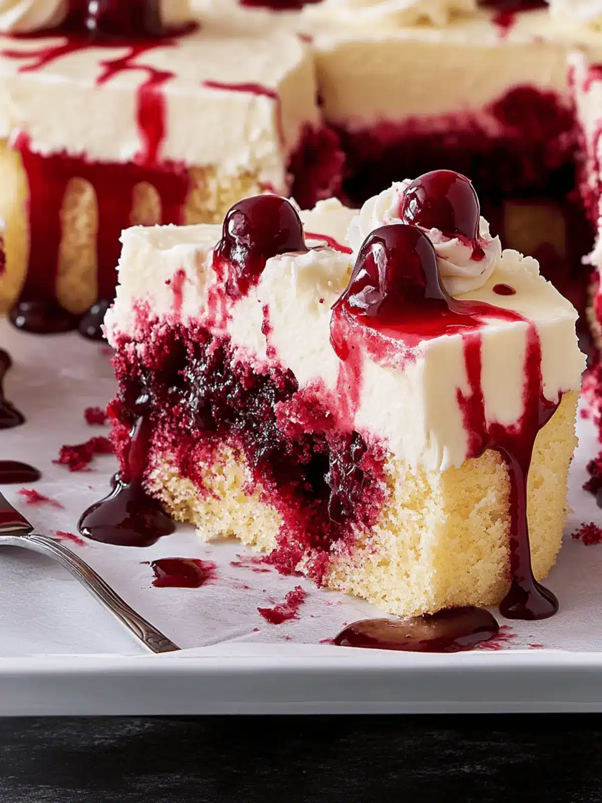Vampire Poke Cake