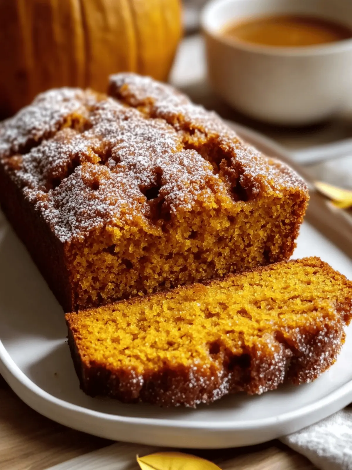Cinnamon Sugar Pumpkin Bread